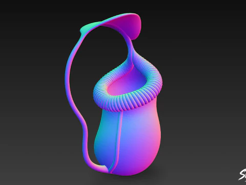 Cartoon Nepenthes rajah 3D Model