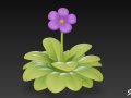 Cartoon Pinguicula gigantea 3D Модель