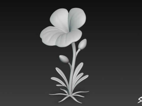 卡通狸藻 3D 模型