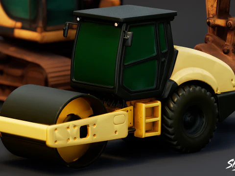 Paquete de veh&iacute;culos de construcci&oacute;n Modelo 3D
