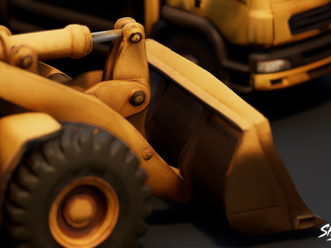 Pacchetto veicoli da costruzione Modello 3D