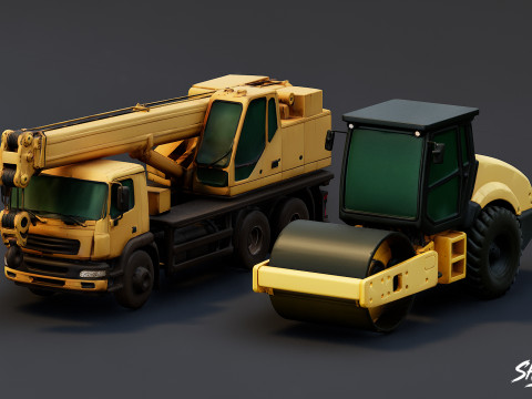 Pacchetto veicoli da costruzione Modello 3D