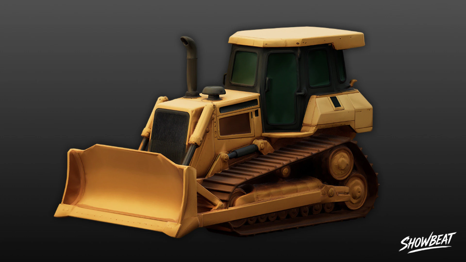 Bulldozer 3D Model .c4d .max .obj .3ds .fbx .stl .blend 