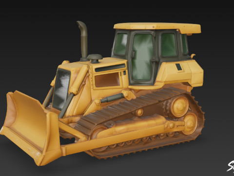 推土机 3D 模型