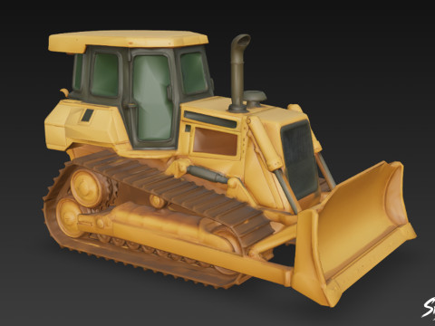 推土机 3D 模型