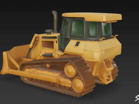 推土机 3D 模型
