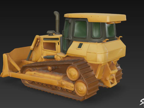 Bulldozer 3D Model