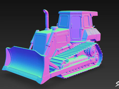 Bulldozer 3D Model