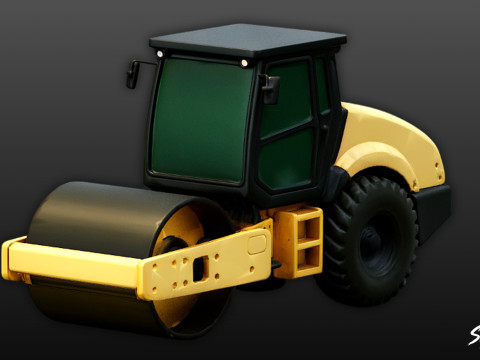Walec drogowy Model 3D