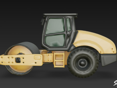 Rullo compressore Modello 3D