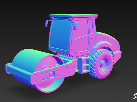 Rullo compressore Modello 3D