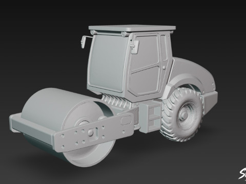 Rullo compressore Modello 3D