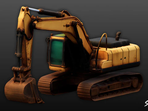 Excavador Modelo 3D