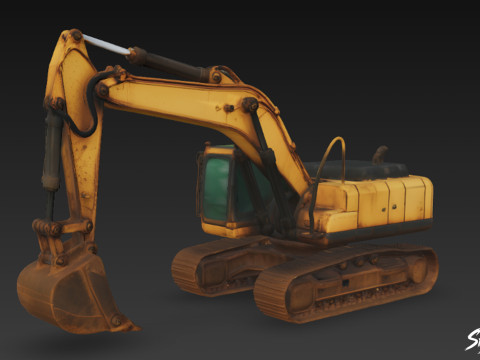 掘削機 3Dモデル
