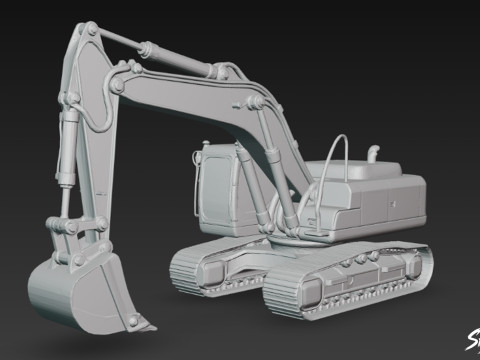 掘削機 3Dモデル