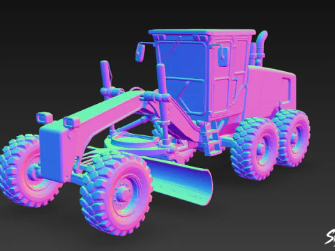 Grader 3D Model