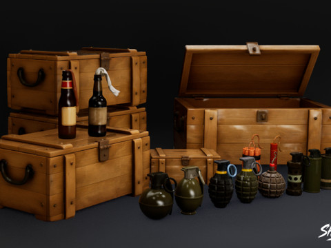 Pacchetto esplosivo Modello 3D