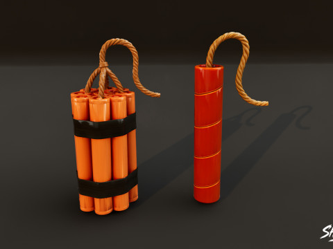 Pacchetto esplosivo Modello 3D