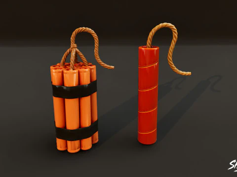 Вибуховий пакет 3D Модель