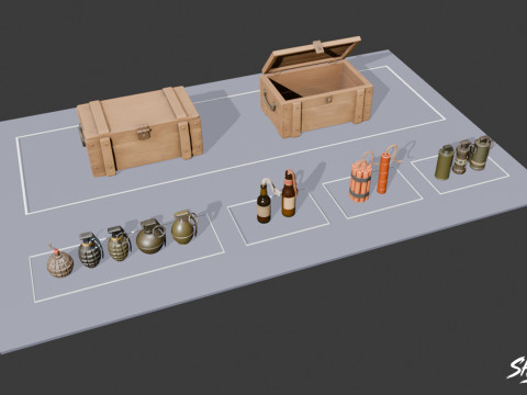 Pacchetto esplosivo Modello 3D