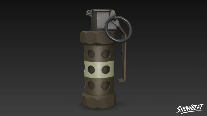 Flashbang 3D Модель .c4d .max .obj .3ds .fbx .stl .blend 