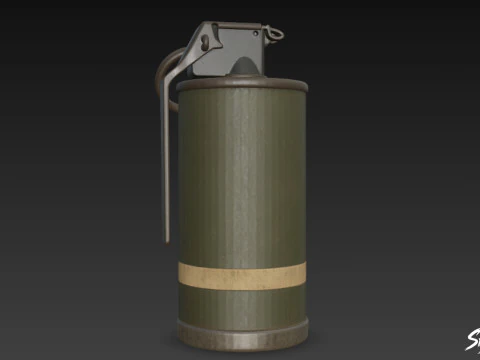 Gas Grenade 3D Model