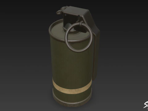 Gas Grenade 3D Model