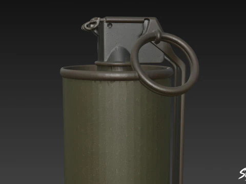 Gas Grenade 3D Model
