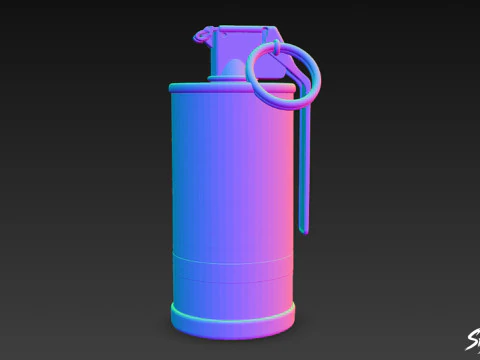 Gas Grenade 3D Model
