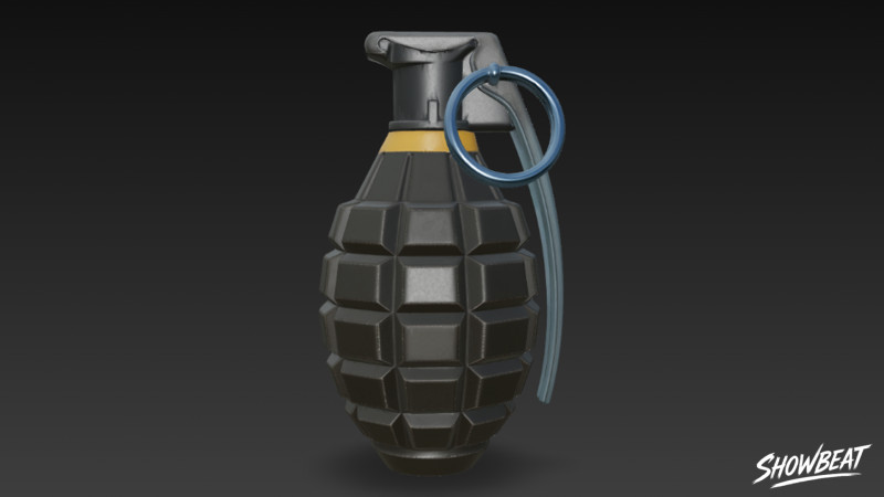 El bombası siyahı 3D Model .c4d .max .obj .3ds .fbx .stl .blend