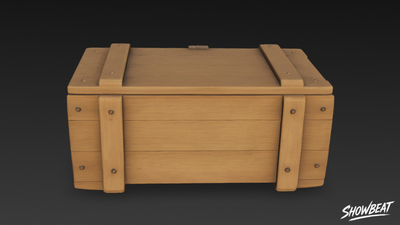 Cephane Sandığı Kapalı 3D Model .c4d .max .obj .3ds .fbx .stl .blend