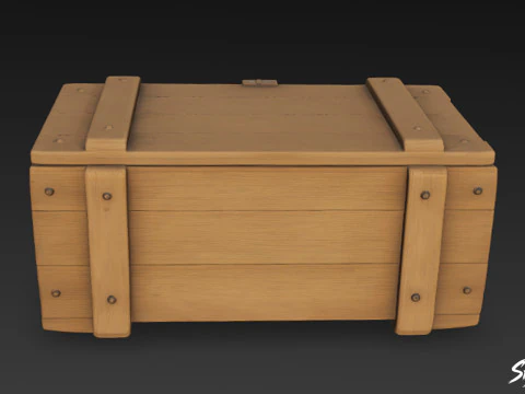 Munitiekrat gesloten 3D Model