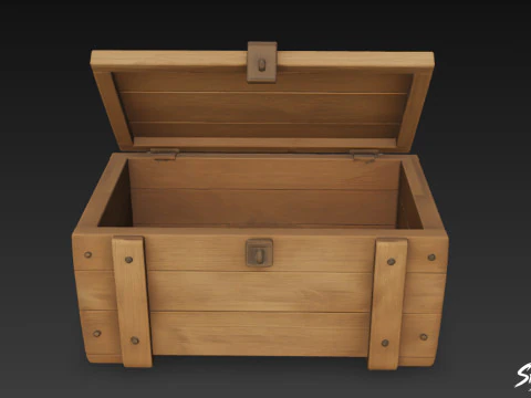Ammo Crate Open 3D Model