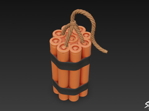 Paket Dinamit Model 3D