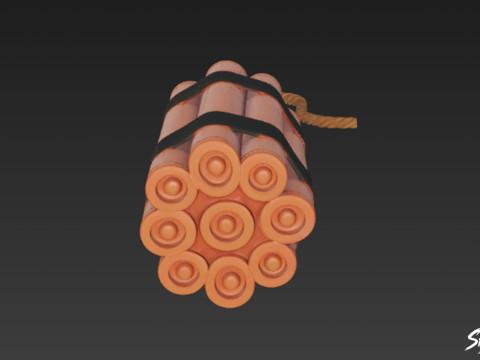 Paket Dinamit Model 3D