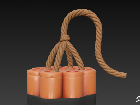 Paket Dinamit Model 3D