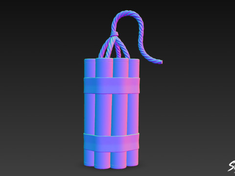 Paket Dinamit Model 3D