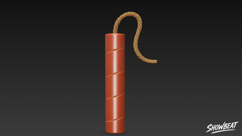 Dinamit Sopası 3D Model .c4d .max .obj .3ds .fbx .stl .blend