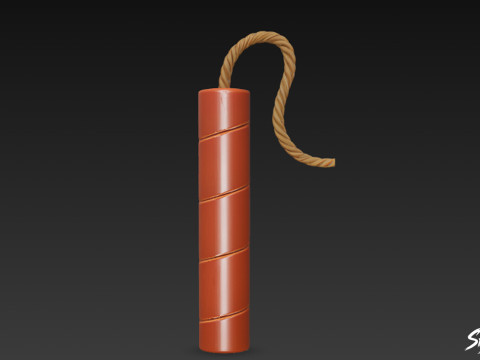 डायनामाइट छड़ी 3D मॉडल