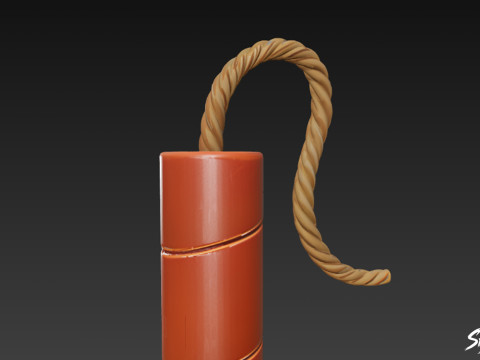 Dynamitstab 3D Modell