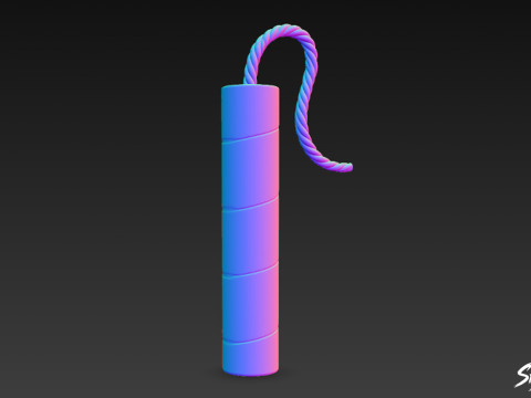 Dynamitstab 3D Modell