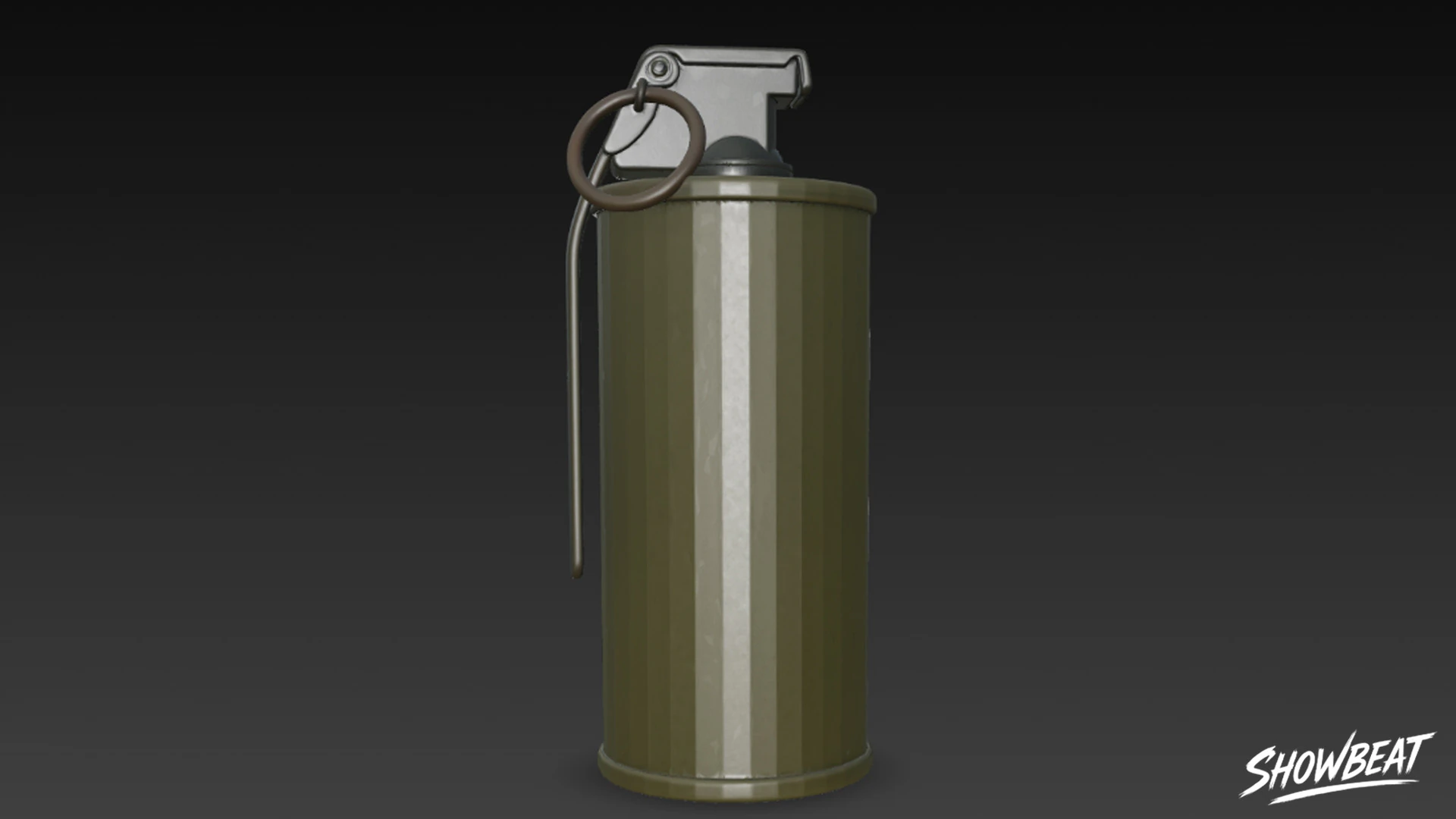 Smoke Grenade 3D Model .c4d .max .obj .3ds .fbx .stl .blend 