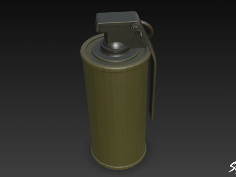 Smoke Grenade 3D Model