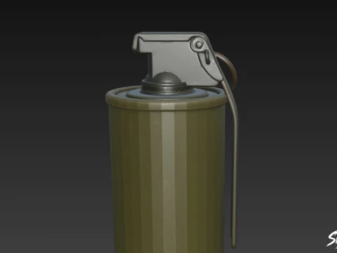 Smoke Grenade 3D Model