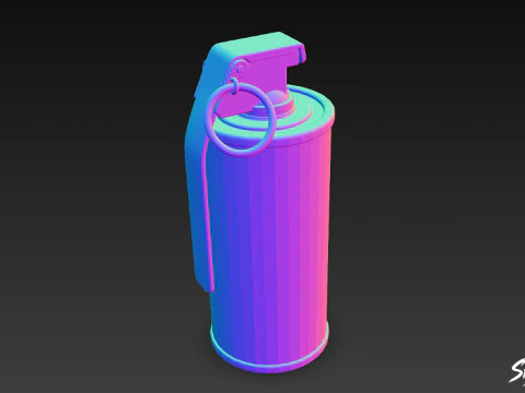 Smoke Grenade 3D Model