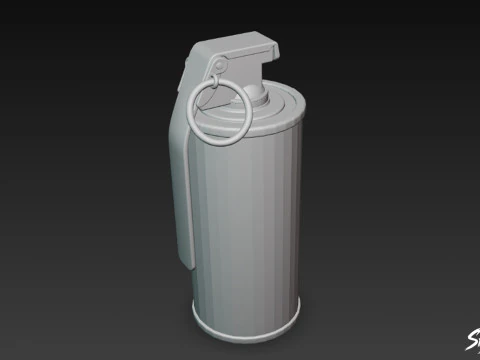 Smoke Grenade 3D Model