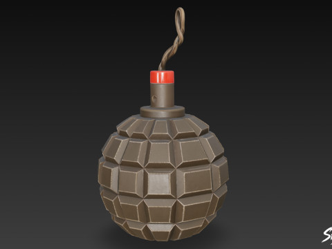 Граната Класика 3D Модель