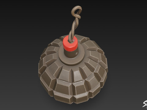 Граната Класика 3D Модель