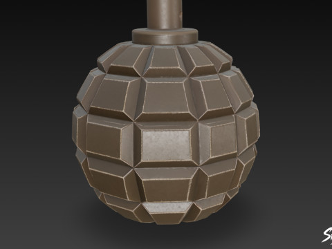 Граната Класика 3D Модель