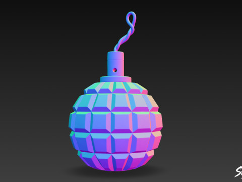 Граната Класика 3D Модель